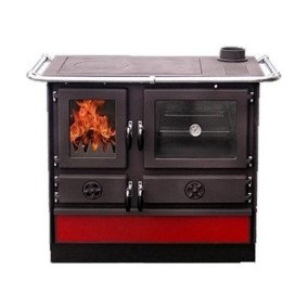 Kachlový sporák Magnus MBS 9,5kW, pravá strana, bordó 1