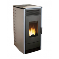 Peletová kamna na centrální topení 12kW, MBS Thermo Pellet šedé