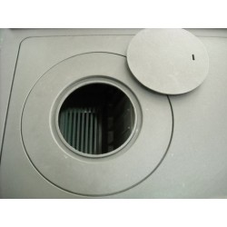 Kachlový sporák Plamen 850 Glas, 8kW, pravá strana, krémový 2