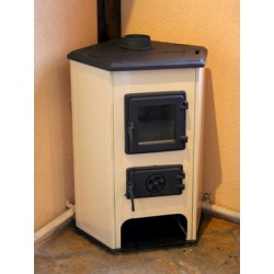 Krbová kamna MBS CORNER 6,1 kW - MBS Rohový - kremový-1