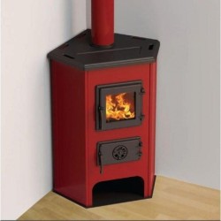 Krbova kamna MBS CORNER 6,1 kW - MBS Rohový - červený-1