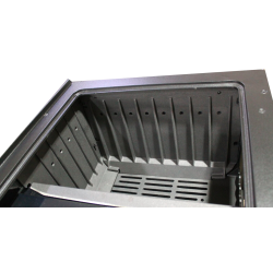 Kachlový sporák Plamen 850 Glas, 8-11kW,levá strana, bíly 3