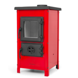 Krbová kamna MBS Happy, 6,1kW, červená barva