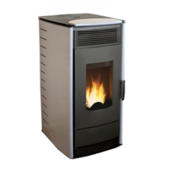 Peletová kamna na centrální topení 12kW, MBS Thermo Pellet šedé