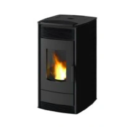 peletová kamna - černá