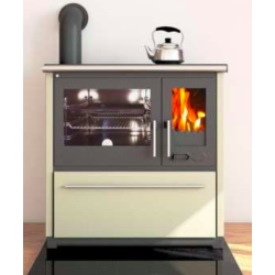 kachlový sporák Plamen 850 Glas, 8kW, levý a krémový 